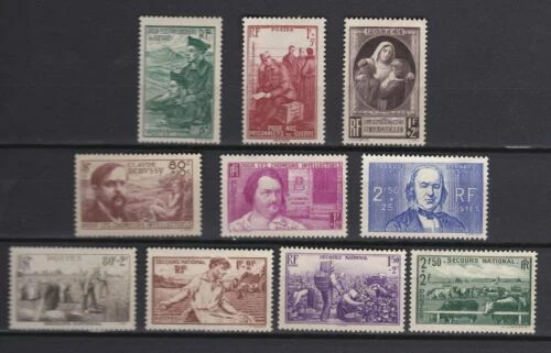Timbres français neufs de 1941 à 1950