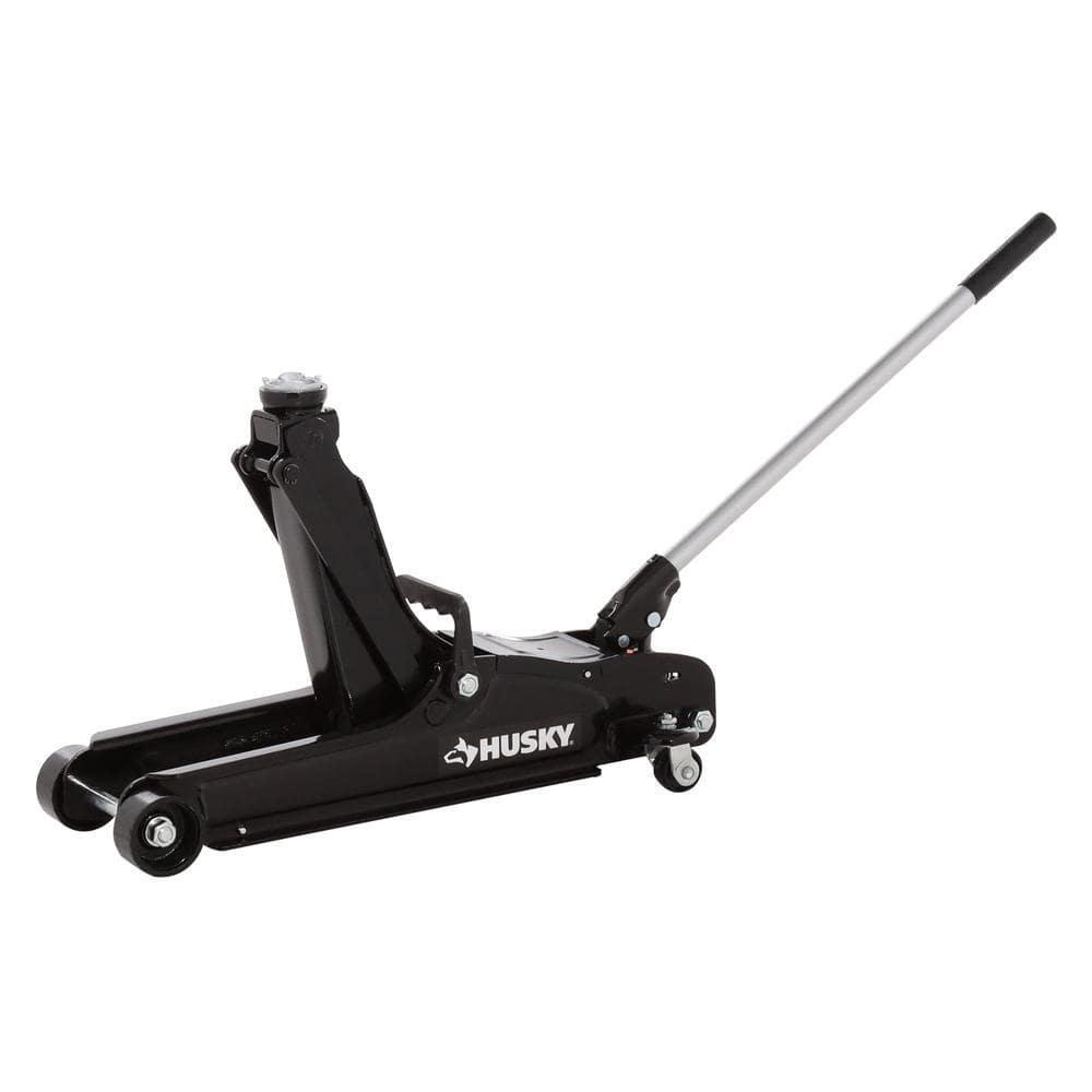 Husky Trolley Jack 21/2Ton LowProfile Rust Resistant Durable Steel