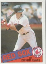 FREE SHIPPING-MINT-1985 Topps Dwight Evans #580-PLUS RED SOX BONUS CARDS