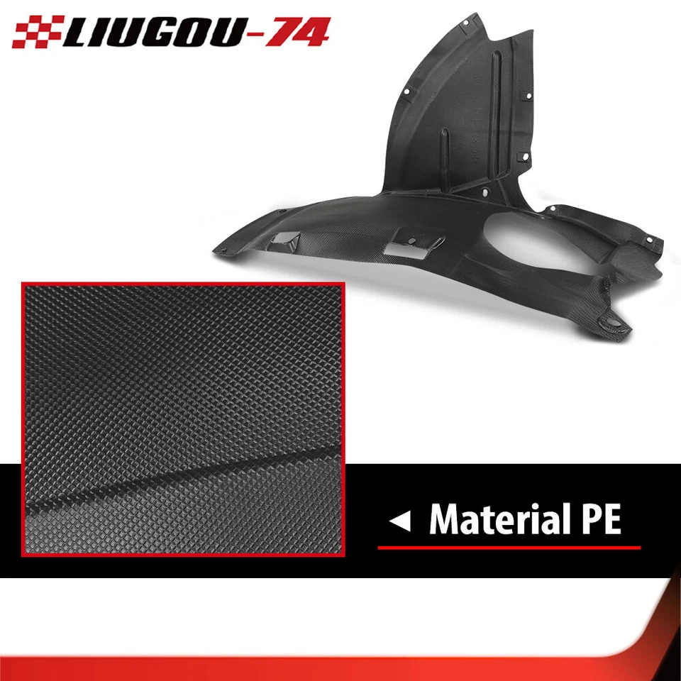 Forro guardabarros delantero izquierdo lado del conductor negro 8P0821191D apto para Audi A3 2009-2011 Foto 4 de 4