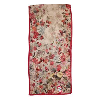 Vince Camuto  Silk Metallic Floral 72'' x 18'' Oblong Scarf #VC3032