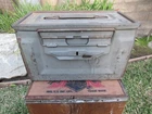 WW2 US Army Military 50 Cal. M2 Ammunition Ammo Box Can U S Flaming Bomb