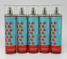 5 BATH  BODY WORKS STRAWBERRY SODA FINE FRAGRANCE MIST SPRAY SPLASH LARGE 8 OZ