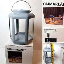 Lámpara de mesa IKEA SOMMARLANKE AUTO 7" DECORACIÓN LED AZUL CLARO. BATERÍA INTERIOR/EXTERIOR