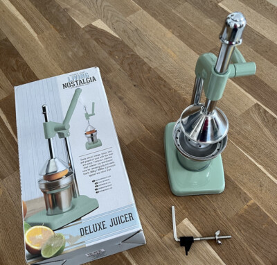 Kitchen Craft Living Nostalgia Orangen Entsafter Hebelarm grün 13x26x41,5cm Alum