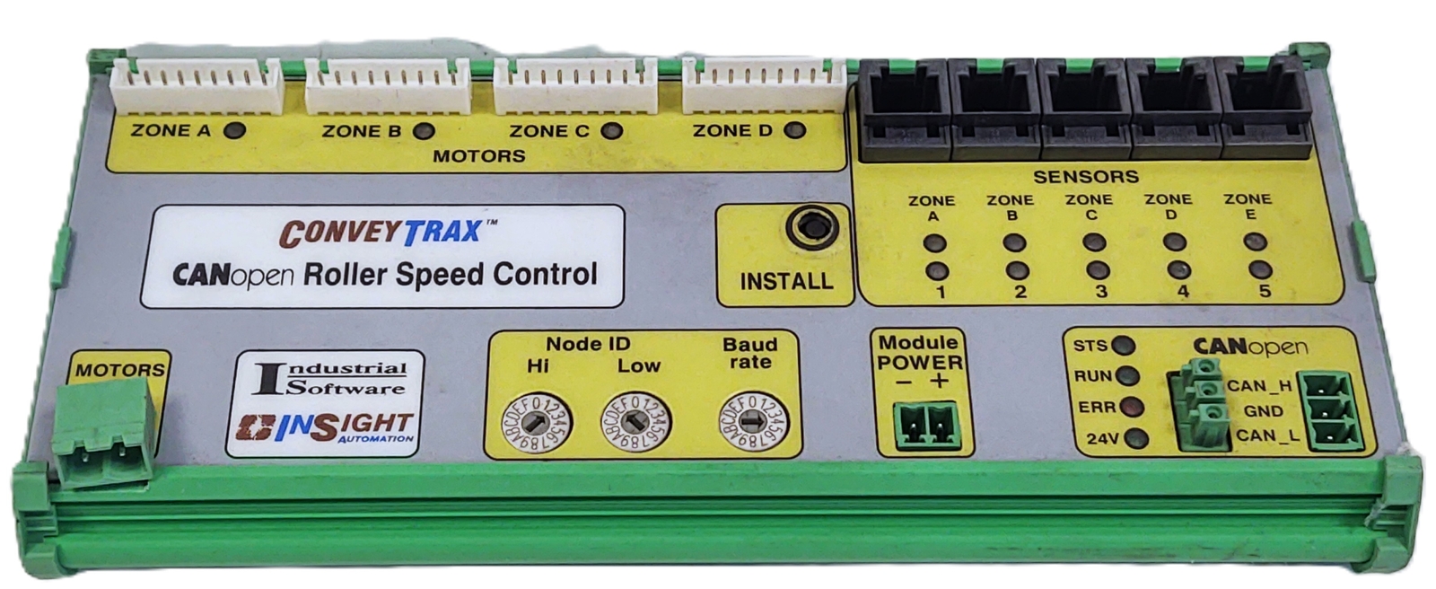 Industrial Software 0x43535243 0X49 CRSC CONVEYTRAX CAMopen Roller Speed Control