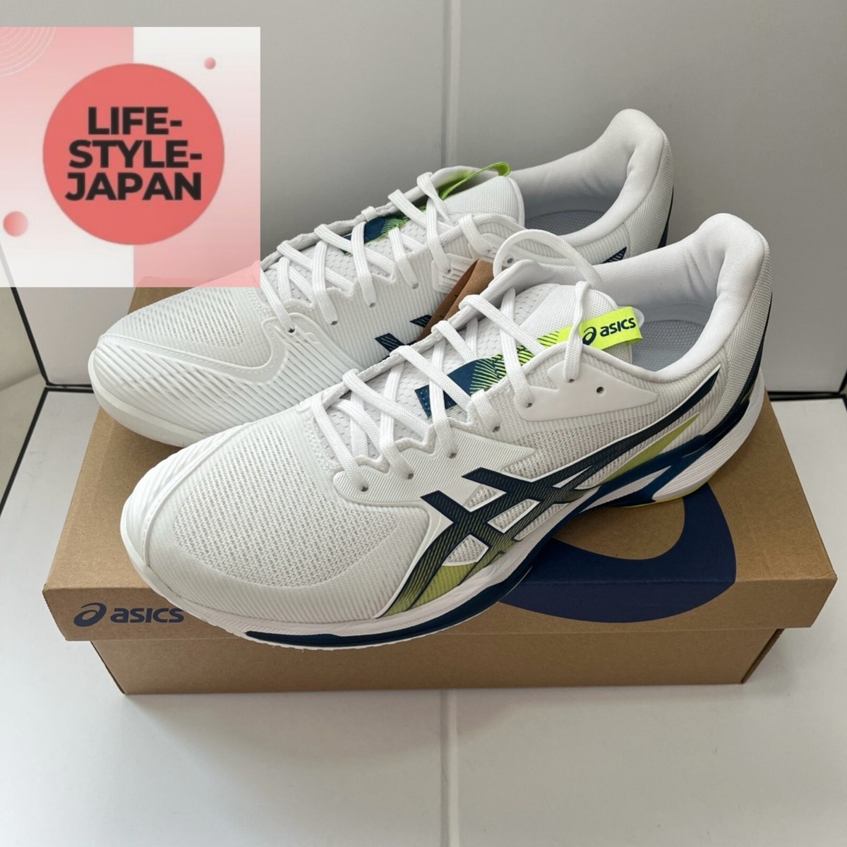 ASICS SOLUTION SPEED FF 3 All Court 1041A438 102 White/Mako Blue Men Shoes ASICS SOLUTION SPEED FF 3 All Court 1041A438 102 White/Mako Blue Men Shoes