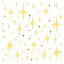 92 Pcs Gold Star Wall Decals Mirror Stickers for Walls, Removable 3D Acrylic ...