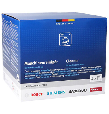 Maschinenreiniger Bosch 00311610 Sparset 4 x 200 g Reiniger für Waschmaschinen