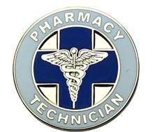 Caduceus Pharmacy Technician licensed Product Hat or Lapel Pin PMS1363 F3D32A