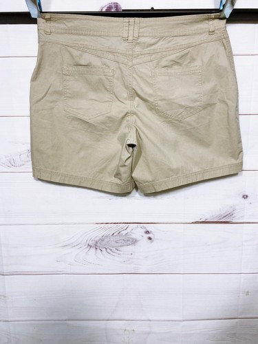 Pantalones cortos para mujer Style & Co talla 16 caqui tiro alto 5 bolsillos - Imagen 4 de 6