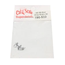 NEW Cal Scale 190-533 Grab Irons for RS Diesels End Drop Style (8) HO Scale