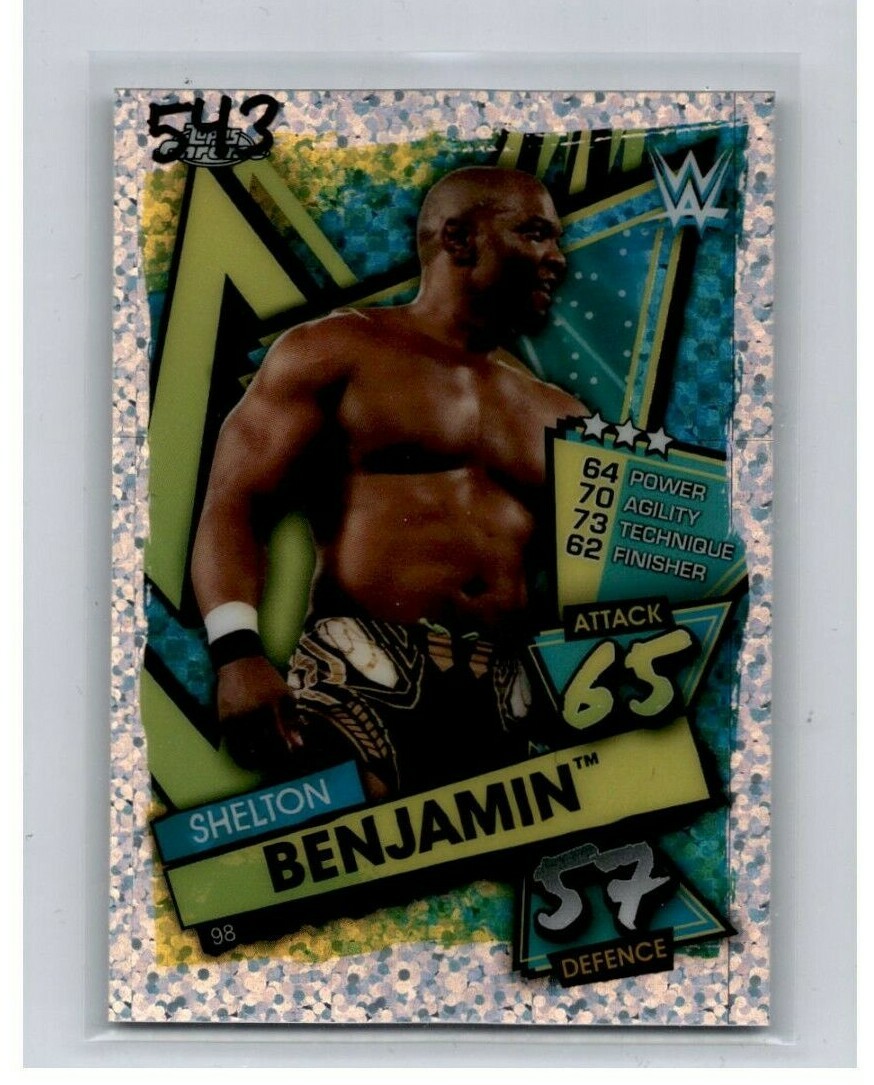 2021 Topps WWE Chrome Slam Attax Shelton Benjamin Speckle