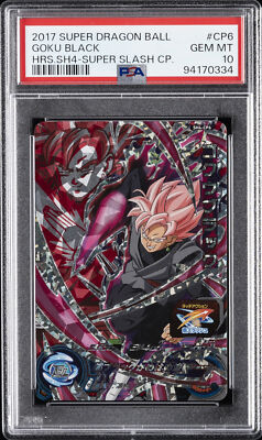 2017 SUPER DRAGON BALL HEROES 4 SUPER SLASH CAMPAIGN #CP6 GOKU BLACK PSA 10