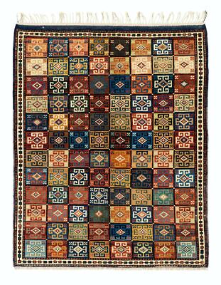 4.6x5.8 Ft Exceptional Turkish Dowry Wool Rug. Natural Dyes, HandKnotted Antique