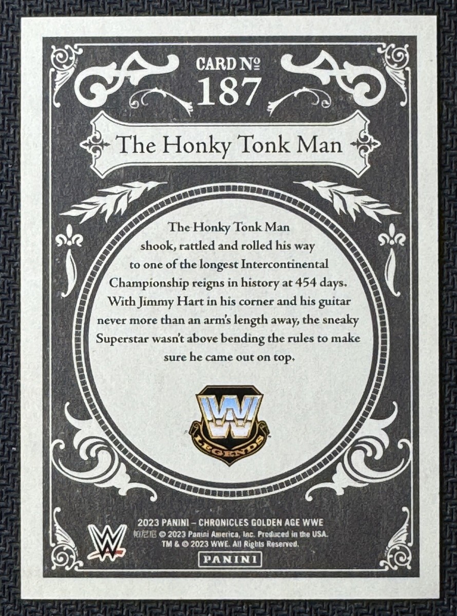 Honky Tonk Man 2023 Panini Chronicles WWE Golden Age /99 Blue SP