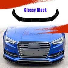 PER AUDI A3 S LINE S3 8V PRE-LCI 13-16 FRONT SPOILER LAMA SOTTOPARAURTI SPLITTER