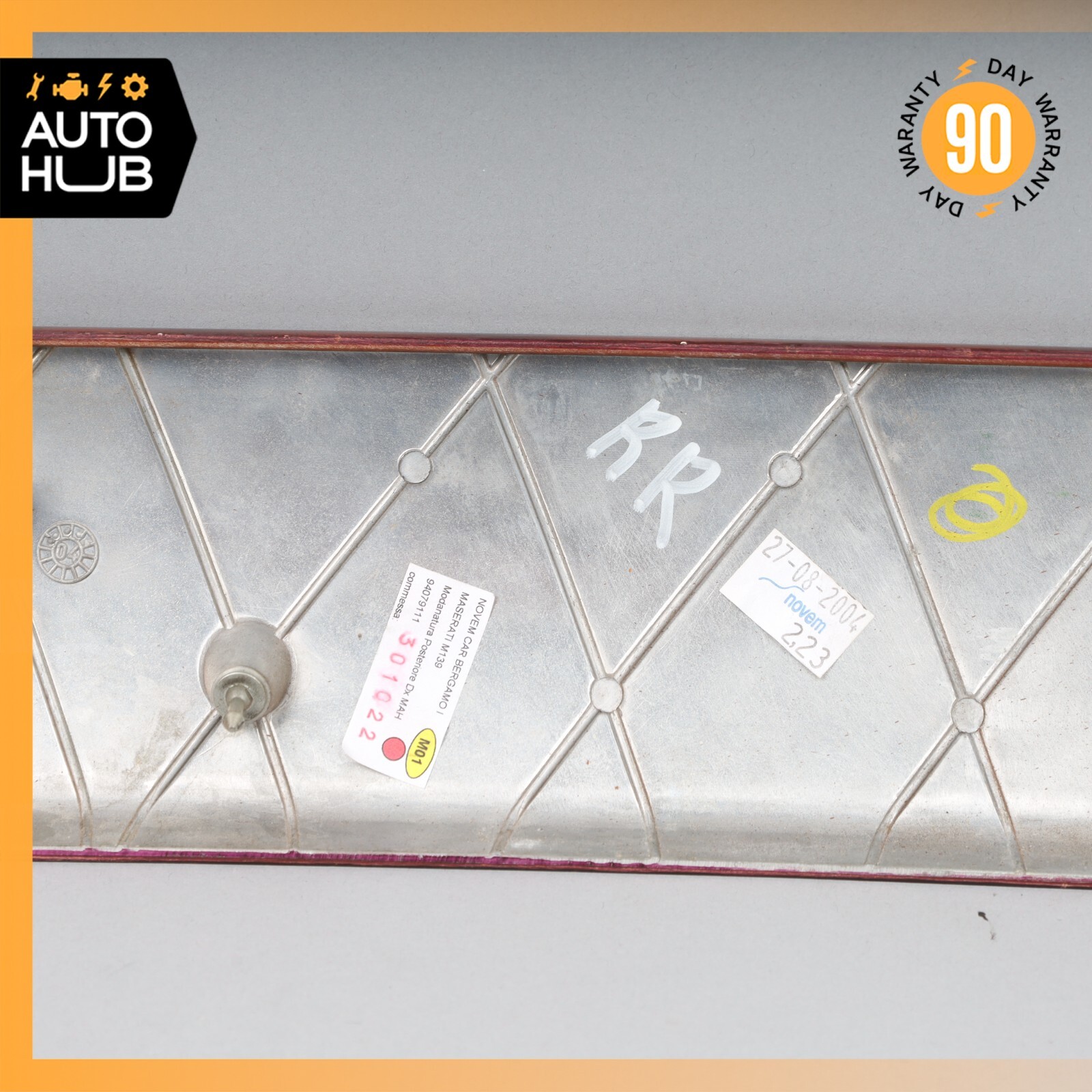 03-13 Maserati Quattroporte M139 Rear Right Side Door Panel Trim Panel Wood OEM