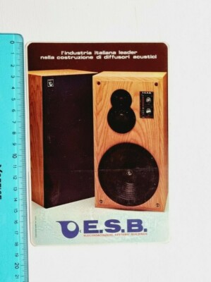 E.S.B. STICKER ELECTROACOUSTIC SYSTEMS STICKER STICKER VINTAGE 80s ORIGINAL