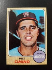 PETE CIMINO 1968 TOPPS BASEBALL #143 CALIFORNIA ANGELS