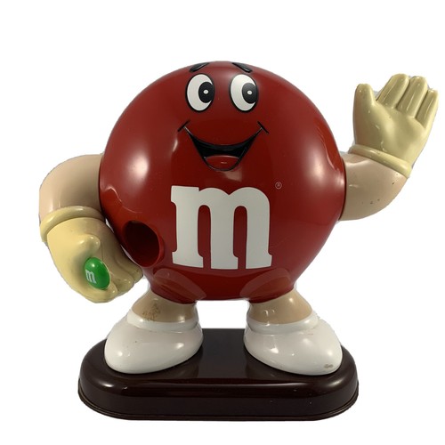 Vintage Collectible M&M's Candy Dispenser Large 9" Waving Mr Red 1992 AJ05