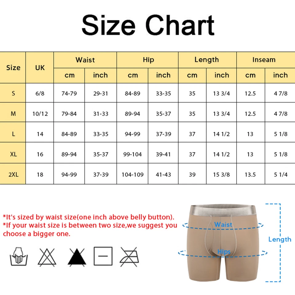 Men's Butt Lifter Padded Underwear Boxer Briefs Hip Enhance Shorts Shapewear New - Image 2 of 4