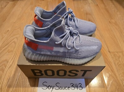 NEW ADIDAS YEEZY BOOST 350 V2 TAIL LIGHT GREY ORANGE FX9017 SIZE