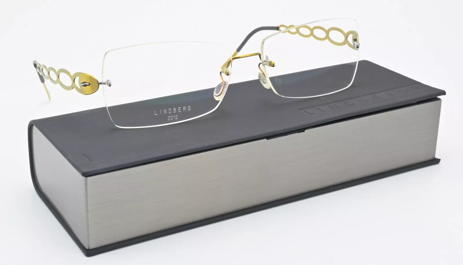 Lindberg Glasses Frame 2012 135 P60 Spirit Titanium Rimless Gloss G Square M