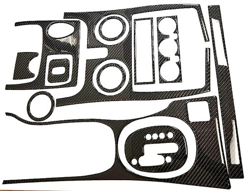 Interior Real Carbon Fiber Dash Trim Kit Set for Mitsubishi Eclipse 2000-2005 - Picture 2 of 4