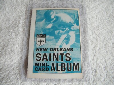 1969 TOPPS MINI-CARD ALBUM - #10 New Orleans SAINTS Football Album