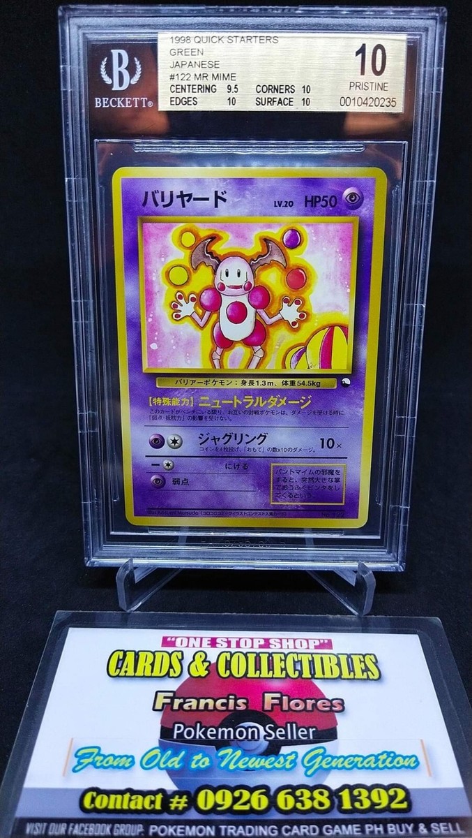 Pokemon GRADED Card - BECKETT / BGS 10: #122 MR. MIME (QUICK STARTERS - GREEN) Pokemon GRADED Card - BECKETT / BGS 10: #122 MR. MIME (QUICK STARTERS - GREEN)