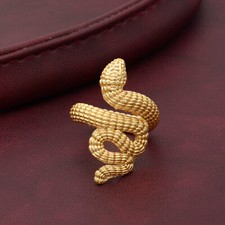 Unique Snake Wrap Ring - Adjustable Statement Piece - New Year Valentine Ring