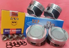 YCP 76mm 040 1.00 Vitara Pistons Low Compression + NPR Rings For Honda D16 Turbo