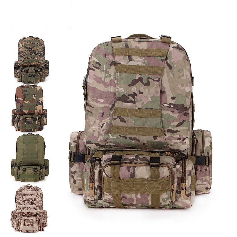 Bolsa de viaje de camping mochila de tela Oxford al aire libre camuflaje militar