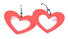 Dangle/drop heart earrings Valentines day inspired