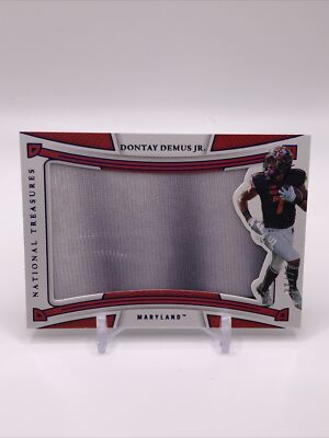 2023 Panini National Treasures Collegiate Dontay Demus Jr. /75 Patch Jersey #’d