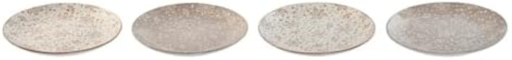 Offerta Set 4 Piatti Dessert Porcellana 19x19 Fiori Beige - Qualità