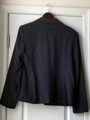 ZARA •New With Tags •Woman Textured Weave Suit Jacket Black