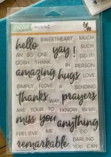 New SIMON SAYS STAMP!  Words and/or Phrases Stamp Sets YOU  CHOOSE