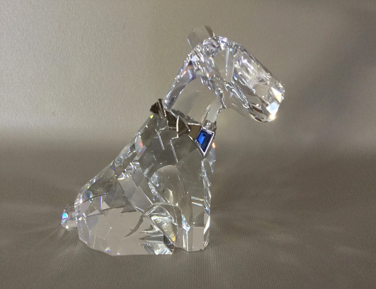 SWAROVSKI Silver Crystal THE DOG Symbols Figurine 289202 w SWAROVSKI Silver Crystal THE DOG Symbols Figurine 289202 w