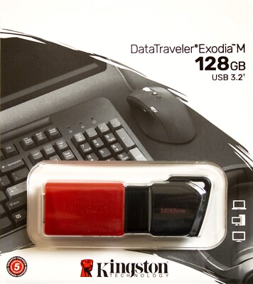 USB STICK 128GB USB 3.2 Kingston Speicherstick 128 GB DataTraveler Exodia DTX/M
