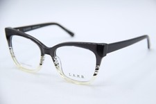 NEW L.A.M.B. LAMB LA066 GREY CLEAR BLACK AUTHENTIC DESIGNER EYEGLASSES 52-18