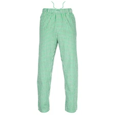 Ritzy Kids/Boys/Men Pajama Pants 100% Cotton Plaid Woven - GR & WH Checks