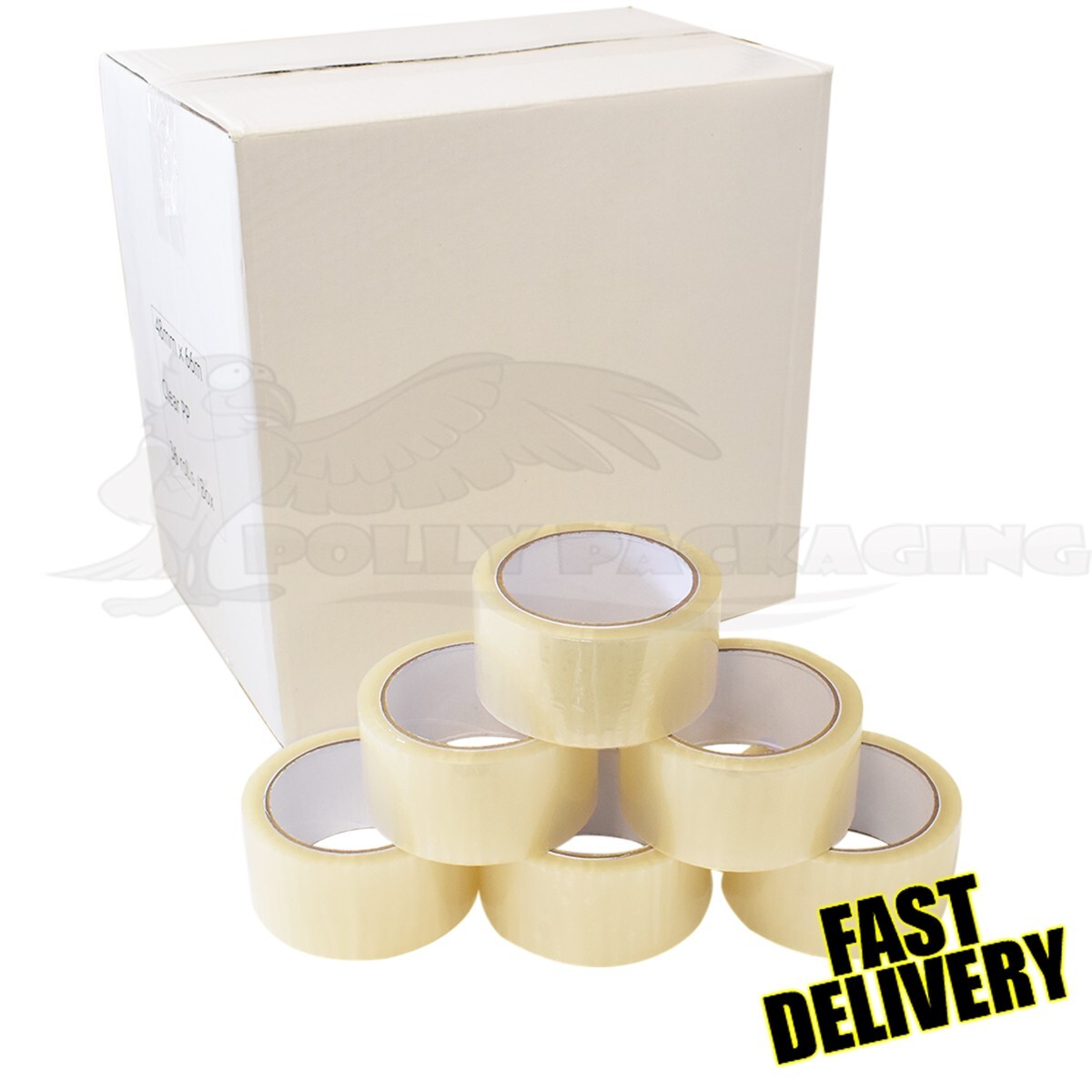 36 ROLLS OF CLEAR STRONG PACKING PACKAGING PARCEL TAPE 48MM x 66M (2?) SELLOTAPE