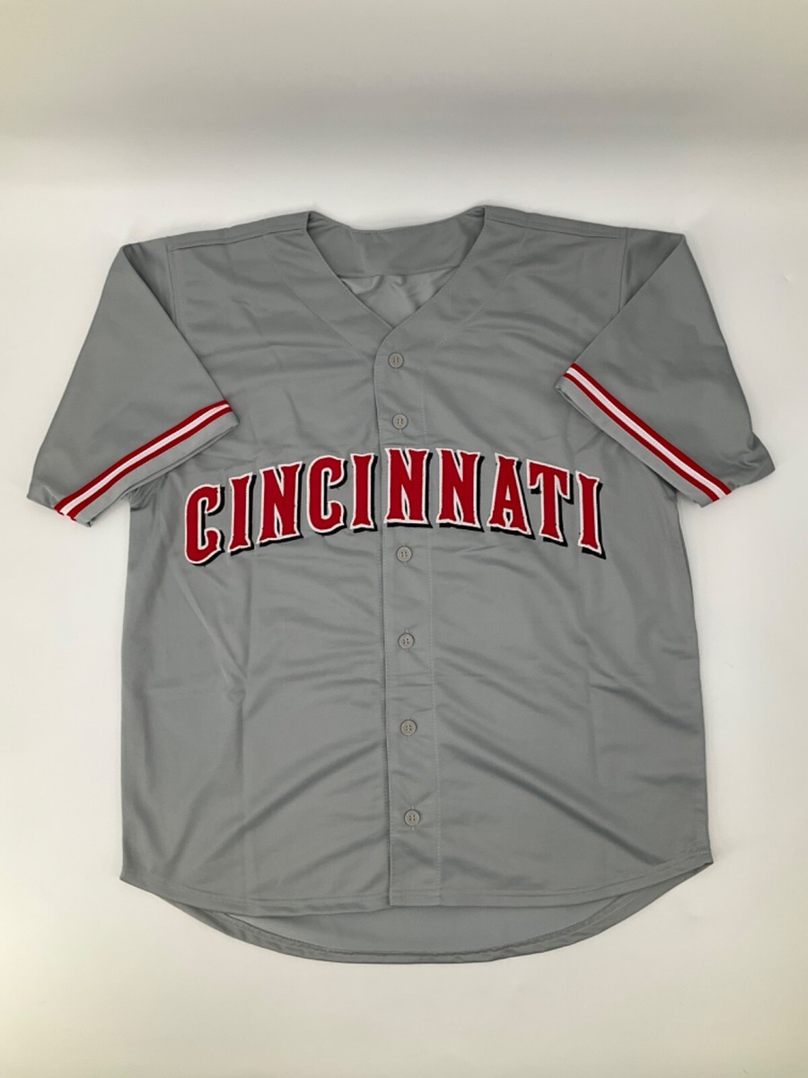 DEREK DIETRICH CINCINNATI REDS SIGNED STITCHED CUSTOM JERSEY JSA