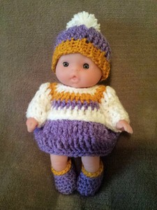 Clothes For 5 Inch Mini Baby Doll Berenguer Winter Sweater Set Outfit Itty Bitty Ebay