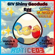 Geodude ✨ SHINY 6IV EGG ✨ Pokemon Scarlet & Violet ✨ TEAL MASK DLC ✨