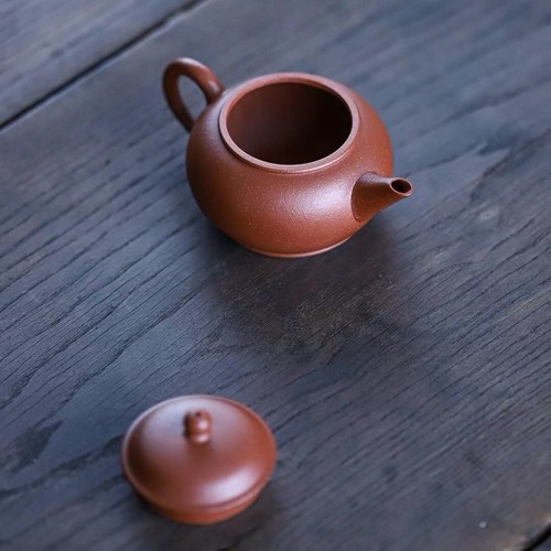 150cc Yixing Zisha Purple Clay Original JiangpoNi Handmade Shuiping Teapot - Picture 8 of 9