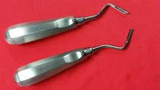 2 Dental Elevator Apical RIGHT LEFT Surgical Denture Instrument