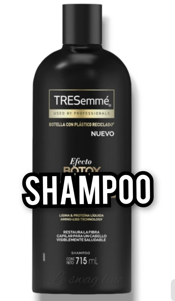 TressemeShampoo Botella Negra Dorada Hermoso Efecto Cabello Foto 4 de 4